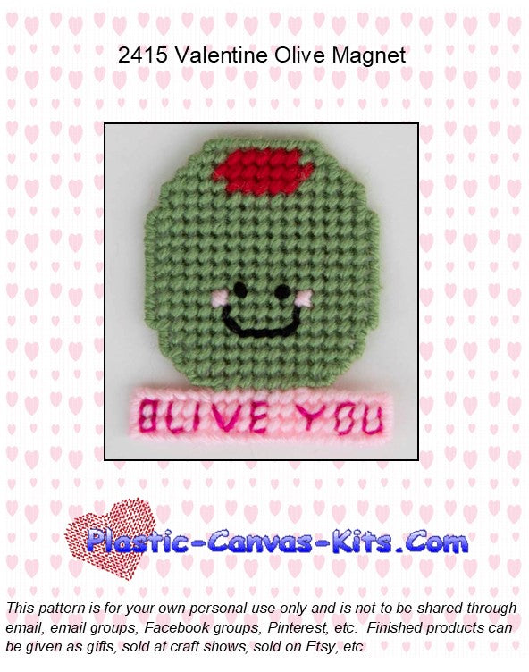 Valentine's Day Olive Magnet