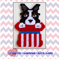 Patriotic Border Collie Magnet