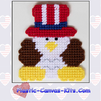 Patriotic Eagle Magnet