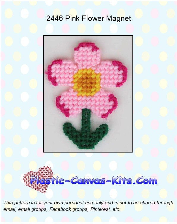 Pink Flower Magnet