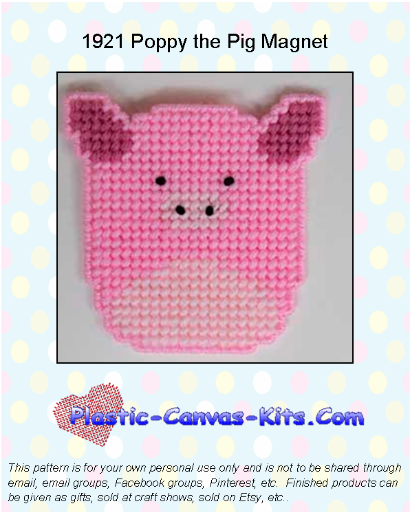 Poppy the Pig Magnet