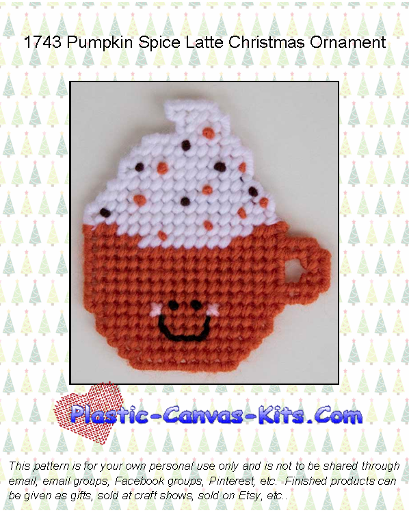 Pumpkin Spice Latte Christmas Ornament
