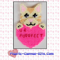 Purrfect Valentine's Day Cat Magnet