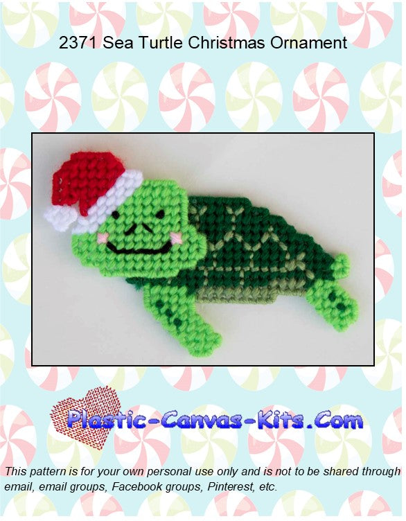 Sea Turtle Christmas Ornament