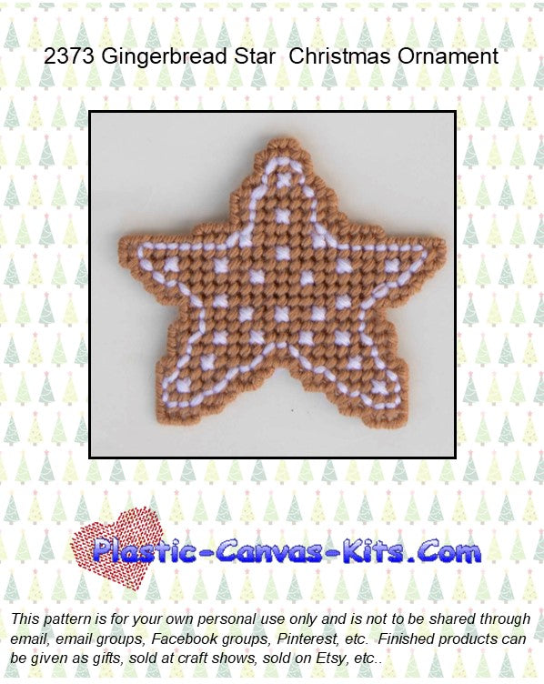 Gingerbread Star Christmas Ornament