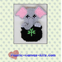 St. Patrick's Day Elephant Magnet