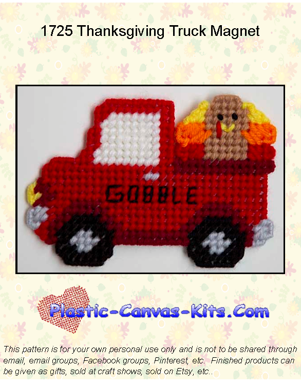 Thanksgiving Truck Magnet