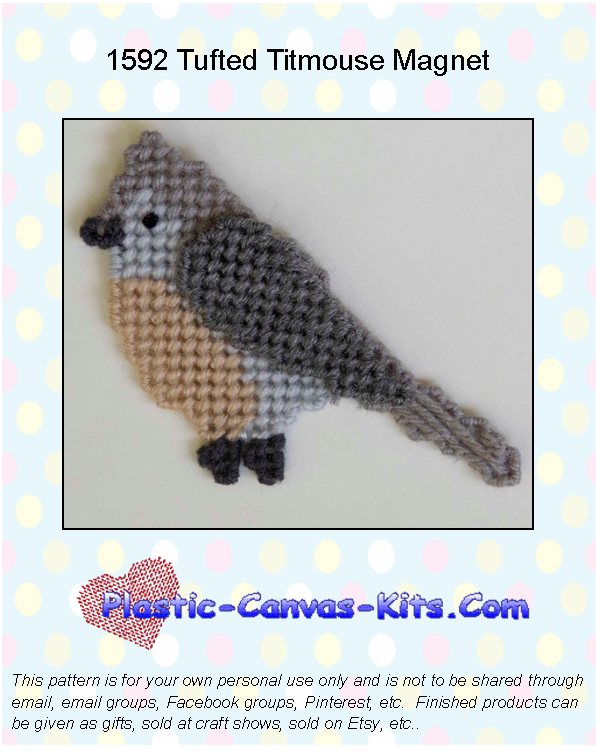 Tufted Titmouse Magnet